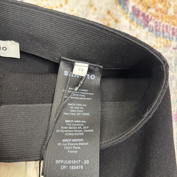 Sandro Pleated Knit Mini Skirt - Picture 6 of 7